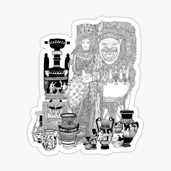 "Votive offerings for the goddess" Sticker for Sale by davidluongart