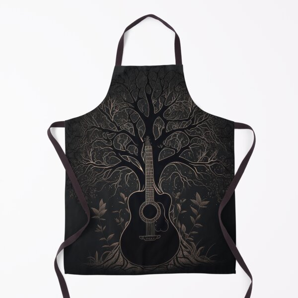 Aperçu de l'œuvre Guitare Acoustique Tree Of Life Dark créée et vendue par Cr4ftyCreations.