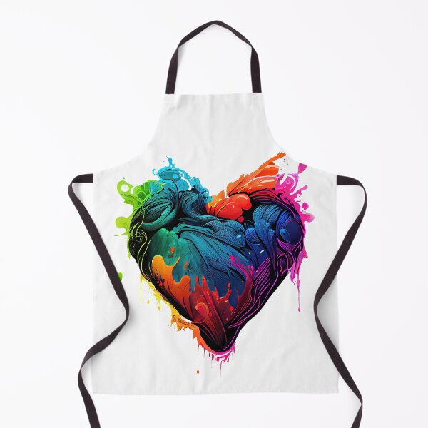 Item preview, Heartshaped heart in neon colors designed and sold by art8085.