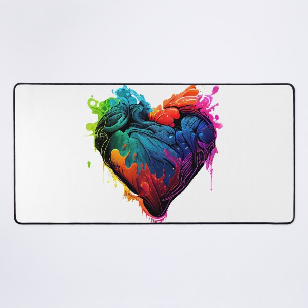 Item preview, Heartshaped heart in neon colors designed and sold by art8085.