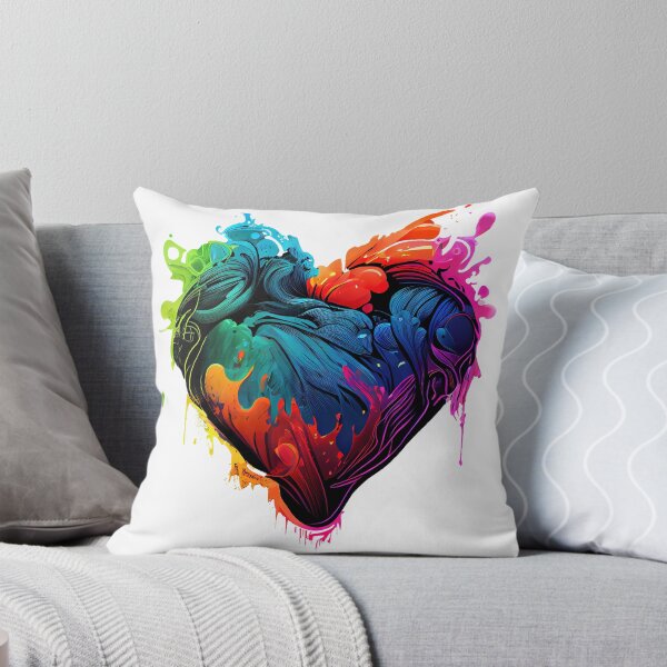 Item preview, Heartshaped heart in neon colors  designed and sold by art8085.