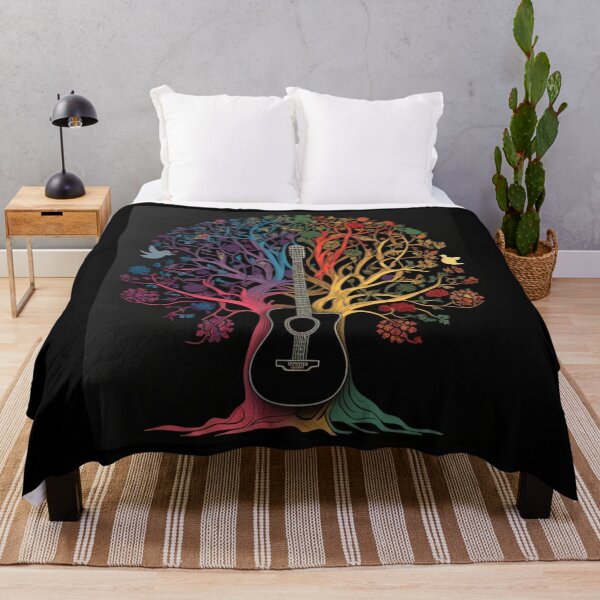Item preview, Acoustic Guitar Tree Of Life Colorful designed and sold by Cr4ftyCreations.