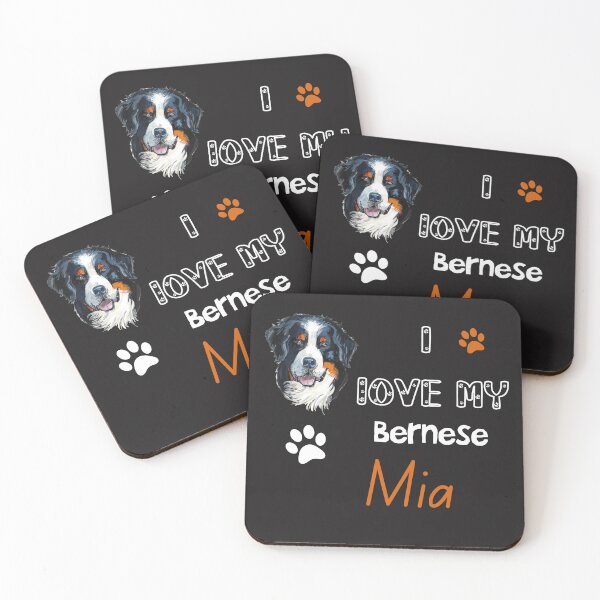 Item preview,  I love My Bernese dog Mia: Bernese Mountain Dog Love designed and sold by remonss.