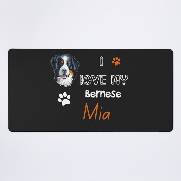 Item preview, I love My Bernese dog Mia: Bernese Mountain Dog Love designed and sold by remonss.