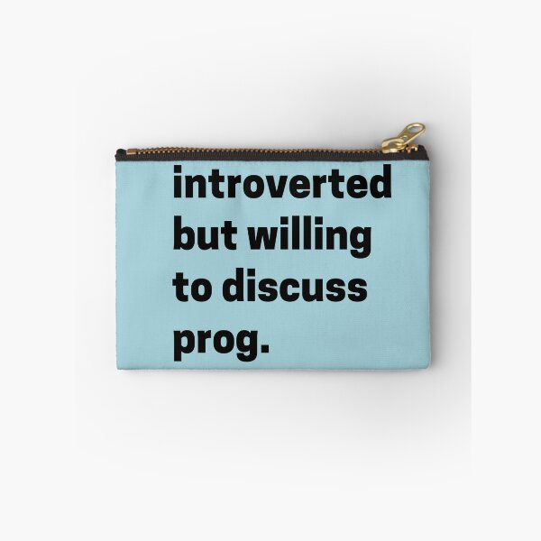 Aperçu de l'œuvre Introverti mais prêt à discuter de la typographie prog bold créée et vendue par garniturex.