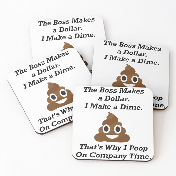Item preview, Poop on company time! designed and sold by Rabbitt77.