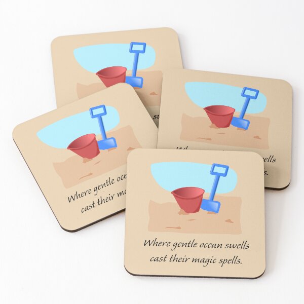 Item preview, Beach Sand, Shovel and Bucket: Where gentle ocean swells cast their magic spells. designed and sold by SomeGuyLou.