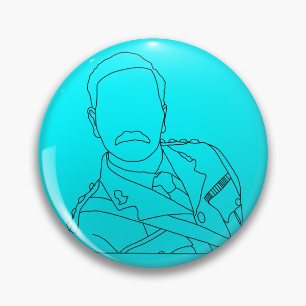 Item preview, The Captain Digital Portrait Line Art  designed and sold by ThePinkDonkeys.
