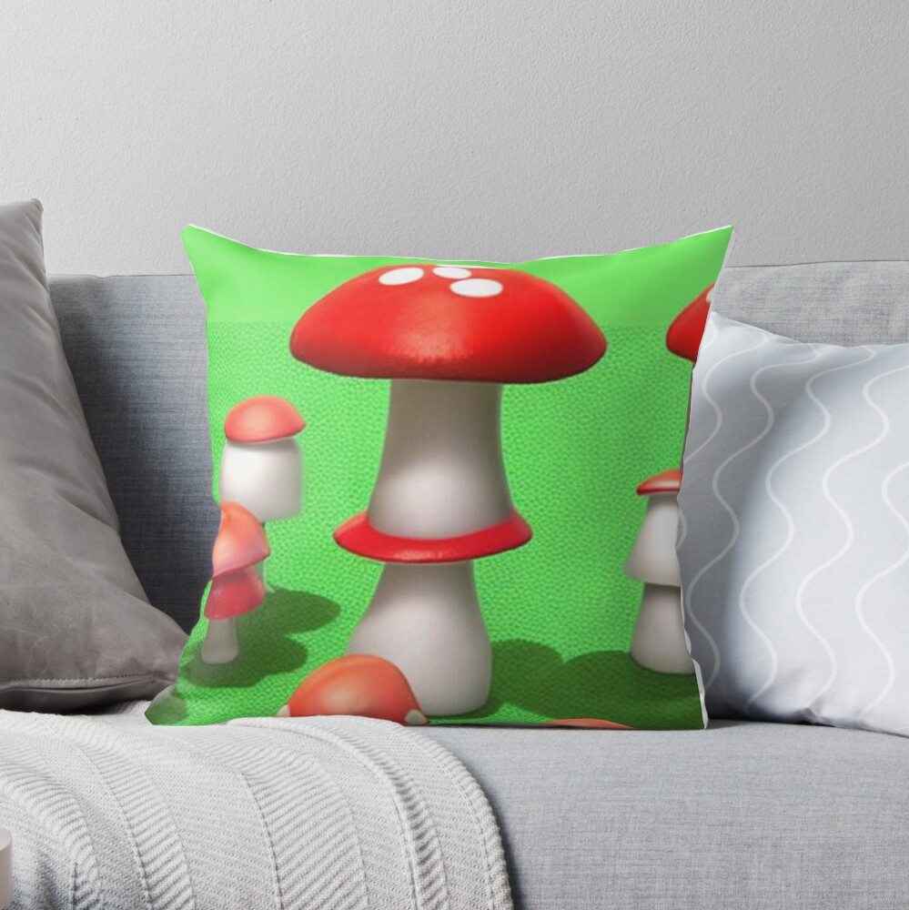 Mushroom Spore Print Pillow, 18