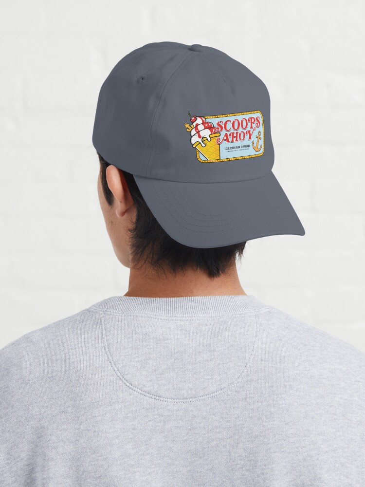 Thumbnail 4 of 7, Cap, Stranger Things Scoops Ahoy Ice Cream Parlor designed and sold by Purakushi.