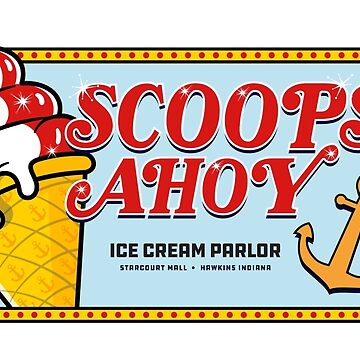 Artwork thumbnail, Stranger Things Scoops Ahoy Ice Cream Parlor by Candywrap Studio