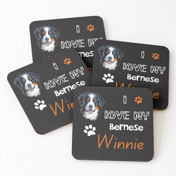 Item preview, I love My Bernese dog Winnie : Bernese Mountain Dog Lover designed and sold by remonss.