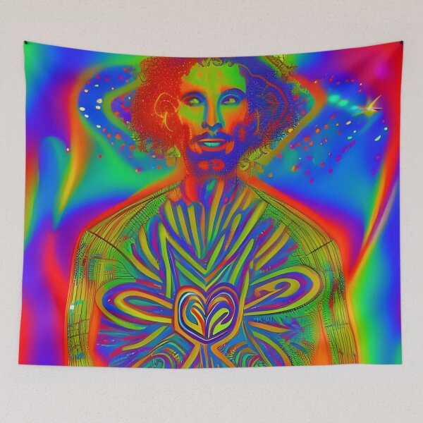 Item preview, Peace n Love (on the Dancefloor) No.3 - Astral Cosmic AI Illustration designed and sold by Recall-Design.