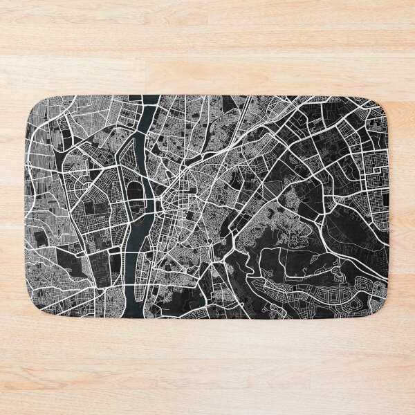 Item preview, Mapa de la ciudad de El Cairo de Egipto - Oscuro designed and sold by deMAP.