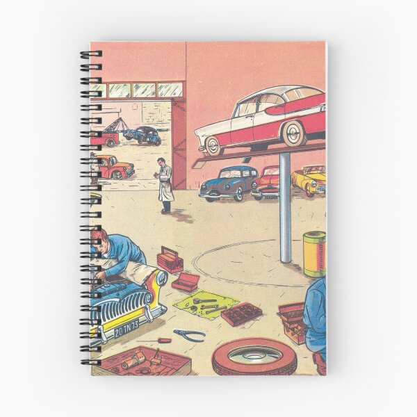 Item preview, Auto repair shop, vintage car designed and sold by Mauswohn.