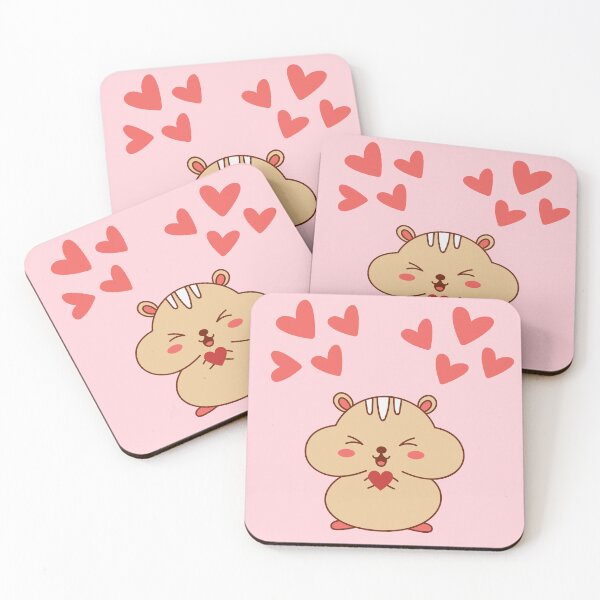Item preview, Cute Valentine hamster with Hearts designed and sold by Swobodzio.