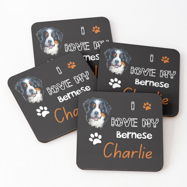 Item preview,  I love My Bernese dog Charlie : Bernese Mountain Dog Lover designed and sold by remonss.
