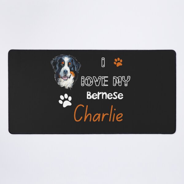 Item preview, I love My Bernese dog Charlie : Bernese Mountain Dog Lover designed and sold by remonss.