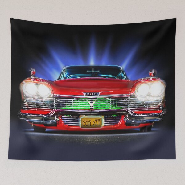 Item preview, Christine Plymouth Fury (faded background) - Classic Horror Movie Inspired  designed and sold by RetroTeeStudio.