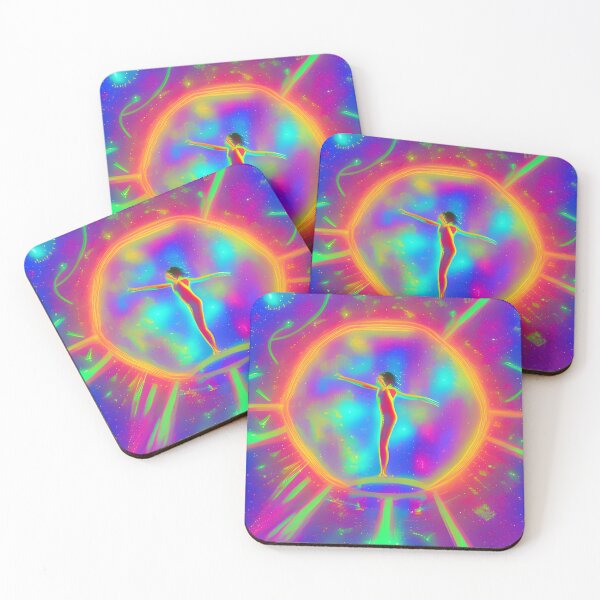 Item preview, Peace n Love (on the Dancefloor) No.6 - Astral Cosmic AI Illustration designed and sold by Recall-Design.