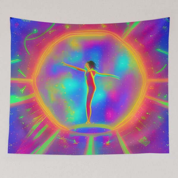 Item preview, Peace n Love (on the Dancefloor) No.6 - Astral Cosmic AI Illustration designed and sold by Recall-Design.