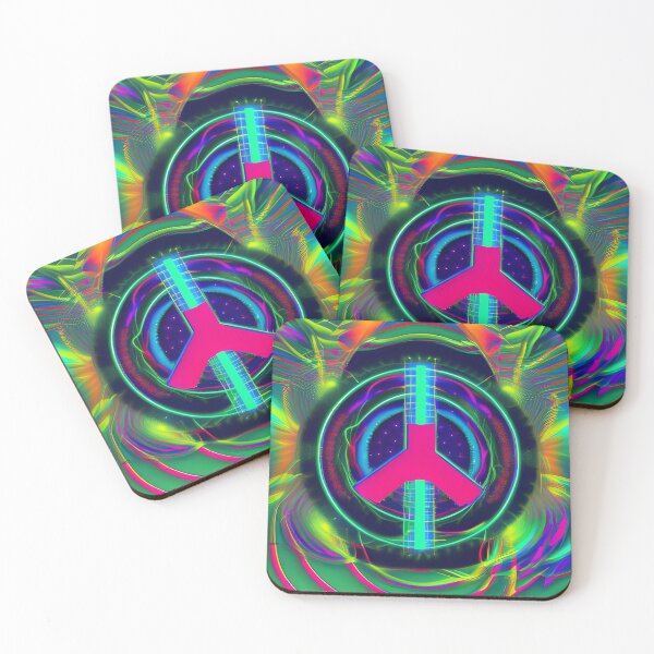 Item preview, Peace n Love (on the Dancefloor) No.7 - Astral Cosmic AI Illustration designed and sold by Recall-Design.