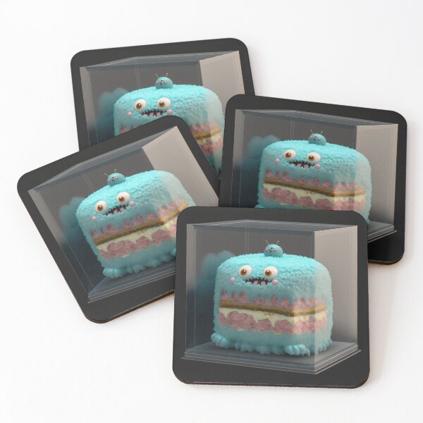 Item preview, Japanese style 3D fluffy monster cake in transparent box designed and sold by Paintandgo.