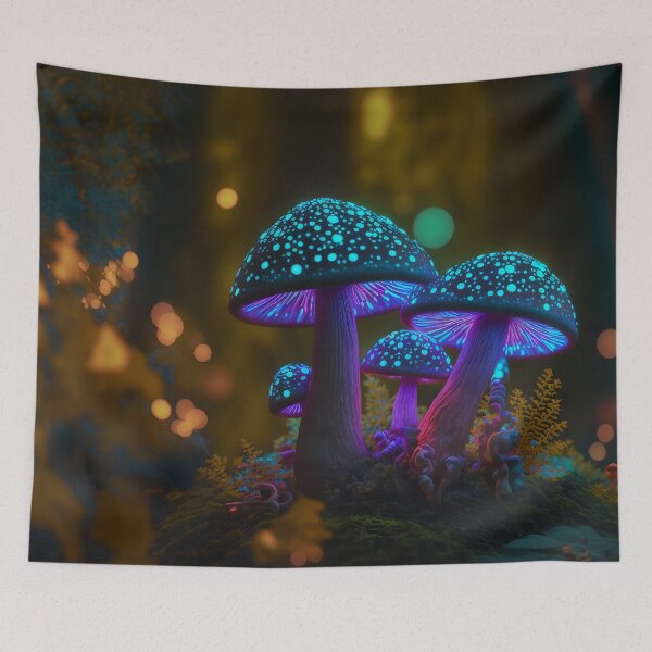 Item preview, Glowing mushrooms 5 designed and sold by Red Witch Art.