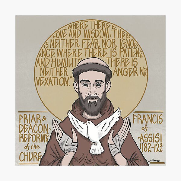 Item preview, Francis of Assisi (1182-1226), Friar and Deacon, Reformer of the Church designed and sold by LansingCreative.