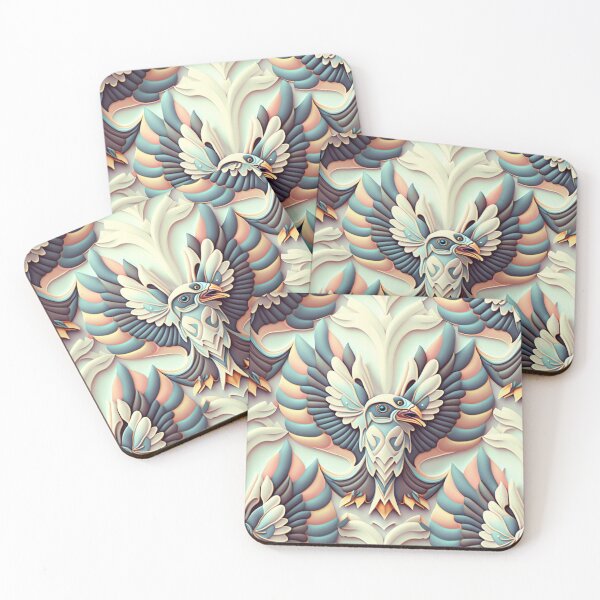 Item preview, Pastel Bird Pattern | Abstract Bird | Pastel Colored Birds | Bird Power | Pastel Firebird | high resolution designed and sold by Synthetic-Intel.