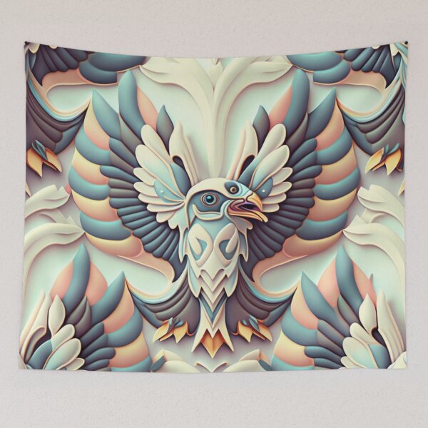 Item preview, Pastel Bird Pattern | Abstract Bird | Pastel Colored Birds | Bird Power | Pastel Firebird | high resolution designed and sold by Synthetic-Intel.