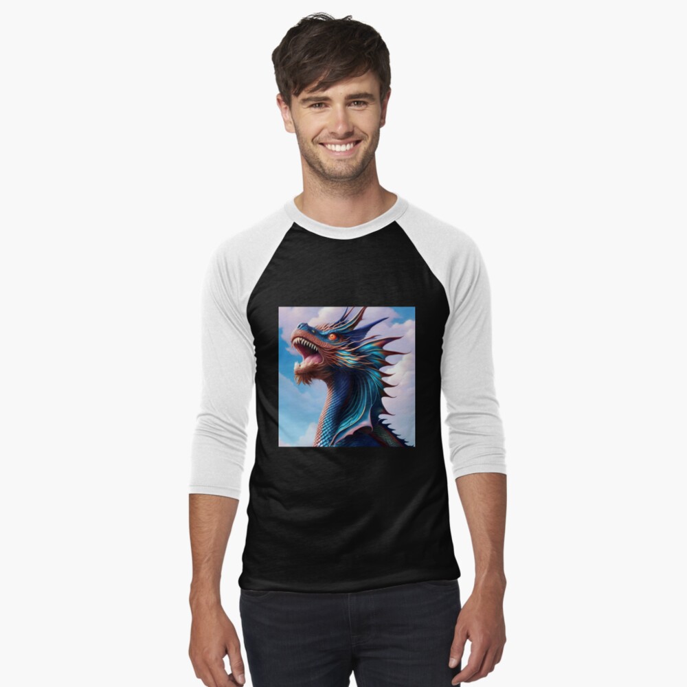 Item preview, Baseball ¾ Sleeve T-Shirt designed and sold by dragynrain.