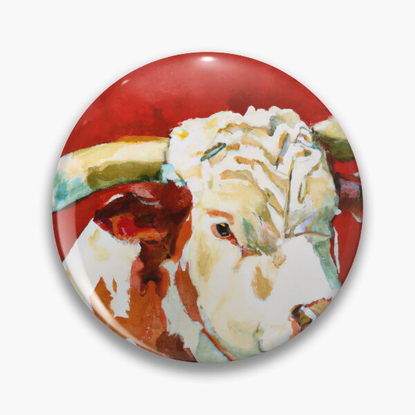 Item preview, Cow Bull in Watercolor designed and sold by phillipbooth.