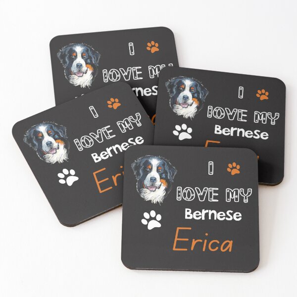 Item preview,  I love My Bernese Dog Erica : Bernese Mountain Dog Lover designed and sold by remonss.