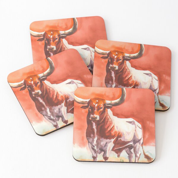 Item preview, Cow Bull in Watercolor designed and sold by phillipbooth.