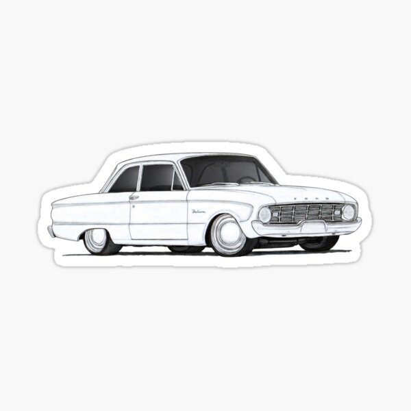 Item preview, 1960 Ford Falcon Drawing designed and sold by ItsMeRuva.