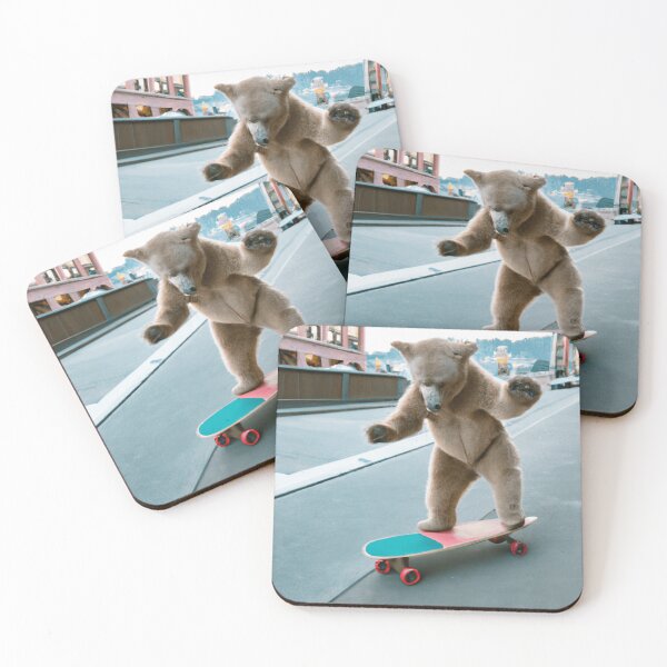 Item preview, Bear skating on the street designed and sold by FRSquare.