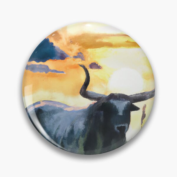 Item preview, Cow Bull in Watercolor designed and sold by phillipbooth.