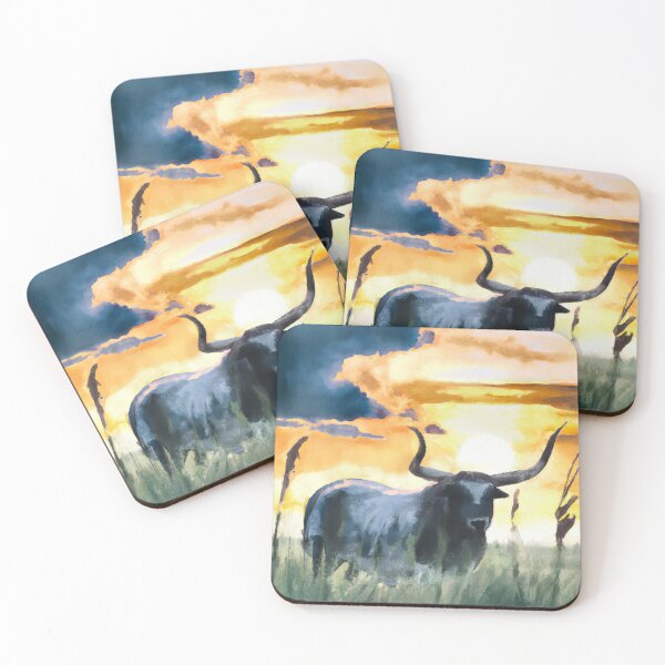 Item preview, Cow Bull in Watercolor designed and sold by phillipbooth.