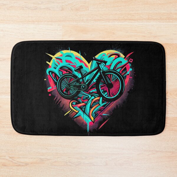 Item preview, BMX Heart Design - for BMX riders and lovers in Valentine's Day colors (1) designed and sold by TourDePassion.