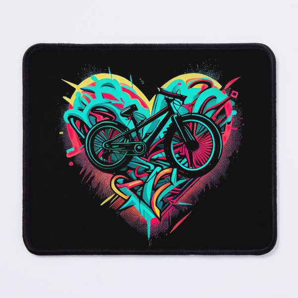 Item preview, BMX Heart Design - for BMX riders and lovers in Valentine's Day colors (1) designed and sold by TourDePassion.