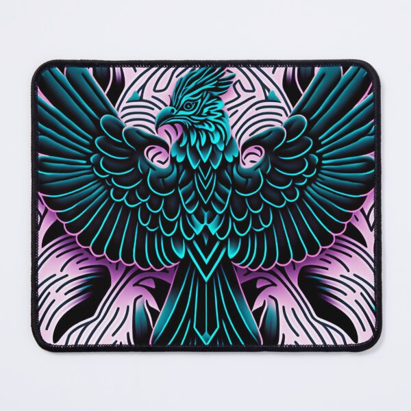 Item preview, Radical 1990s Firebird Pattern | Bright Pink Bird | Pastel Colored Birds | Bird Power | Pastel Firebird | high resolution designed and sold by Synthetic-Intel.