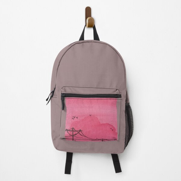 Item preview, "A View of Birds on Wires Against a Background of Birds and a Pink Sk designed and sold by Sparkline.