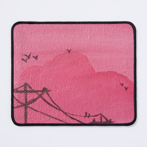 Item preview, "A View of Birds on Wires Against a Background of Birds and a Pink Sk designed and sold by Sparkline.