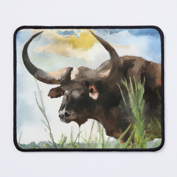 Item preview, Cow Bull in Watercolor designed and sold by phillipbooth.