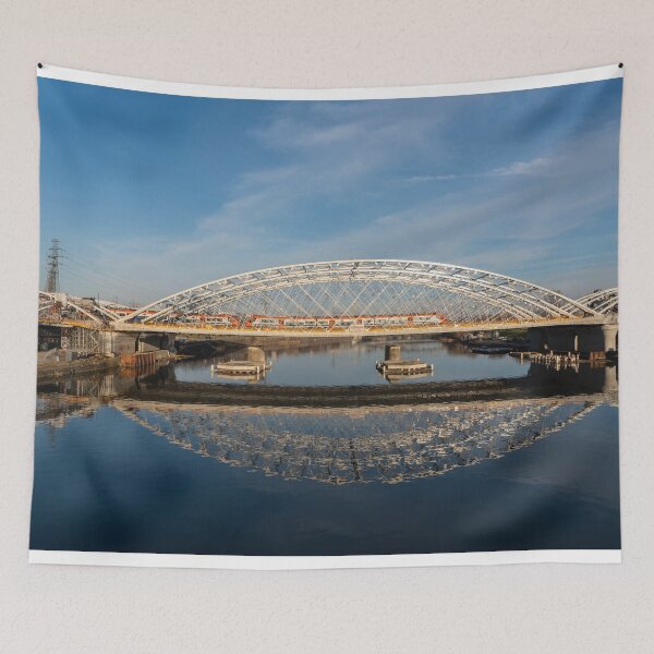 Item preview, Krakow railway bridge reflections designed and sold by hawkie.