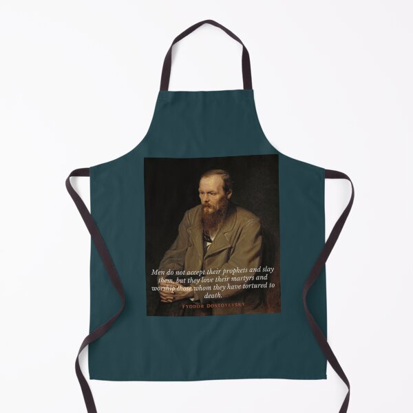 Item preview, Fyodor Dostoyevsky portrait with Quote designed and sold by artbleed.