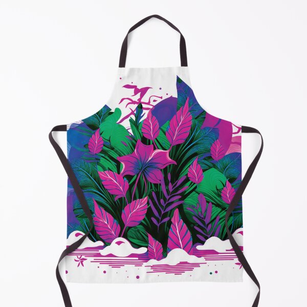 Aperçu de l'œuvre Motif imprimé tropical beauté fluo #4 créée et vendue par FunArt4You.