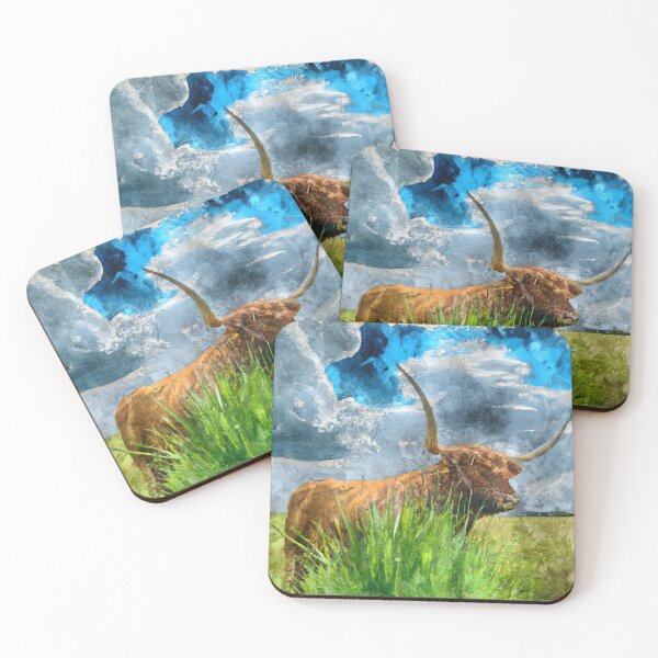 Item preview, Cow Bull in Watercolor designed and sold by phillipbooth.