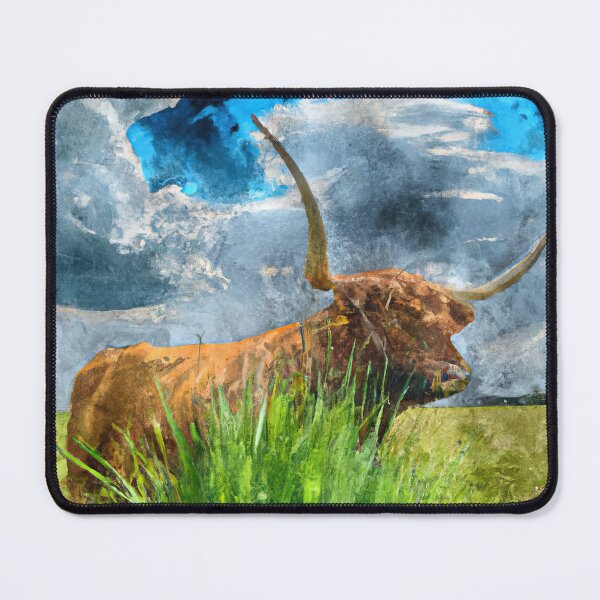 Item preview, Cow Bull in Watercolor designed and sold by phillipbooth.
